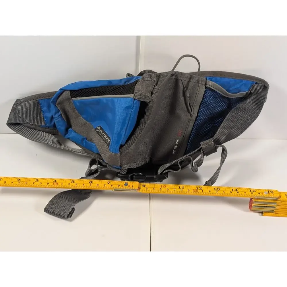 Outdoor Products Interval 8.0 Hydration Backpack Blue Gray Hiking Cycling...